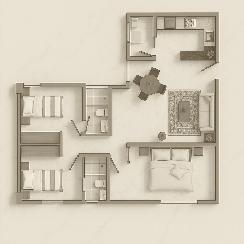 Plano del modelo Magnolia